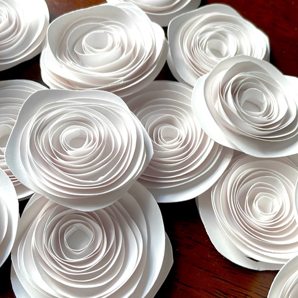Hand Crafted Other - 15 adhesive backed flower minis